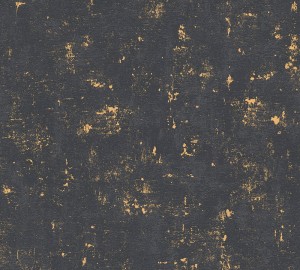 TAPETA BETON CZARNO - ZŁOTY 2307-82 AS CREATION 24H
