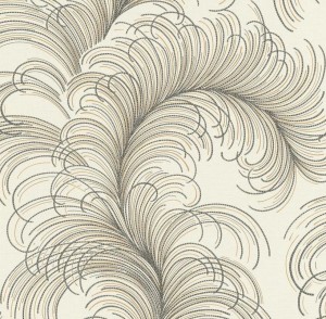 TAPETA PIÓRA ZŁOTO - CZARNE 689303 RASCH 24H