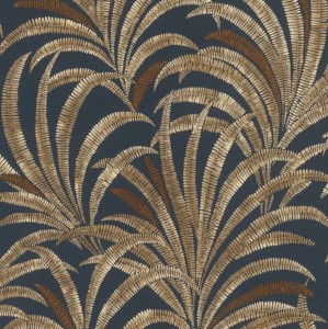 TAPETA LIŚCIE PALMOWE BRĄZ 690309 RASCH