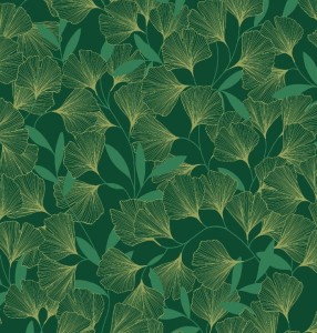 TAPETA LIŚCIE GINKGO BILOBA A64403 GRANDECO