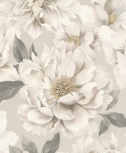 TAPETA DUŻE KWIATY PEONIE 201352 RASCH 24H